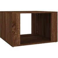 Berkfield Home Bedside Table Brown Oak 57x55x36 cm Engineered Wood | Size: 57 x 55 x 36 cm