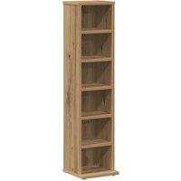 Berkfield Home CD Cabinet Artisan Oak 21x20x88 cm Engineered Wood | Size: 21 x 20 x 88 cm