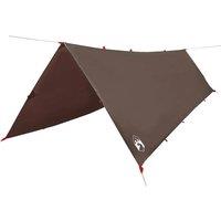 Berkfield Home Camping Tarp Brown 506x306 cm Waterproof