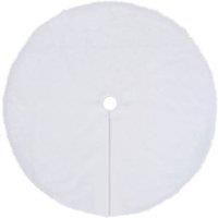 Berkfield Home Christmas Tree Skirt White 150 cm Faux