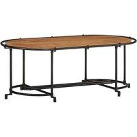Berkfield Home Coffee Table 110x55x40 cm Solid Wood Acacia in Brown | Size: 110 x 55 x 40 cm