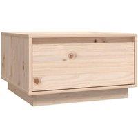 Berkfield Home Coffee Table 55x56x32 cm Solid Wood Pine in Light Tan | Size: 55 x 56 x 32 cm