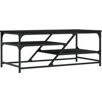 Berkfield Home Coffee Table Black 100x49x40 cm Engineered Wood | Size: 100 x 49 x 40 cm