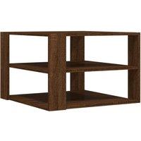Berkfield Home Coffee Table Brown Oak 59.5x59.5x40 cm Engineered Wood
