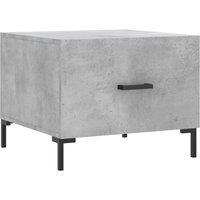 Berkfield Home Coffee Table Concrete Grey 50x50x40 cm Engineered Wood | Size: 50 x 50 x 40 cm