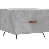 Berkfield Home Coffee Table Concrete Grey 50x50x40 cm Engineered Wood | Size: 50 x 50 x 40 cm
