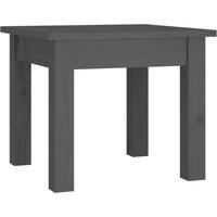 Berkfield Home Coffee Table Grey 35x35x30 cm Solid Wood Pine | Size: 35 x 35 x 30 cm