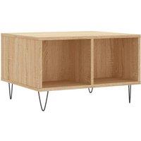 Berkfield Home Coffee Table Sonoma Oak 60x50x36.5 cm Engineered Wood in Brown