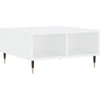 Berkfield Home Coffee Table White 60x60x30 cm Engineered Wood | Size: 60 x 60 x 30 cm