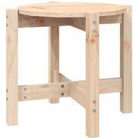 Berkfield Home Coffee Table 52.5x45 cm Solid Wood Pine in Light Brown