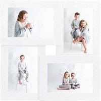 Berkfield Home Collage Photo Frame for 4x(10x15 cm) Picture White MDF | Size: 10x15 cm