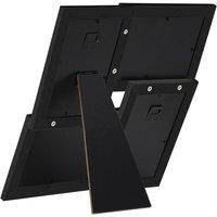 Berkfield Home Collage Photo Frame for 4x(13x18 cm) Picture Black MDF | Size: 13x18 cm