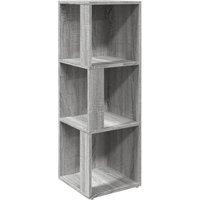 Berkfield Home Corner Cabinet Grey Sonoma 33x33x100 cm Engineered Wood | Size: 33 x 33 x 100 cm