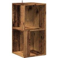 Berkfield Home Corner Cabinet Old Wood 33x33x67 cm Engineered Wood in Brown | Size: 33 x 33 x 67 cm