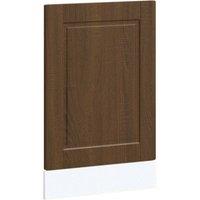 Berkfield Home Dishwasher Panel Porto Brown Oak 45x1, 5x67 cm Engineered Wood
