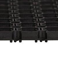 Berkfield Home Door Mat Rectangular 40x60 cm Rubber in Black