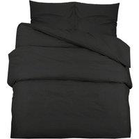 Berkfield Home Duvet Cover Set Black 200x220 cm Light-weight Microfiber