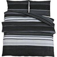 Berkfield Home Duvet Cover Set Black & White 200x220 cm Cotton