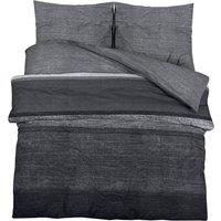 Berkfield Home Duvet Cover Set Dark Grey 140x200 cm Cotton