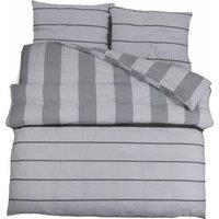 Berkfield Home Duvet Cover Set Grey 140x200 cm Cotton