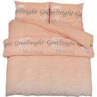 Berkfield Home Duvet Cover Set Pink 155x220 cm Cotton
