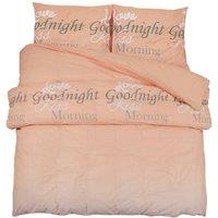 Berkfield Home Duvet Cover Set Pink 225x220 cm Cotton
