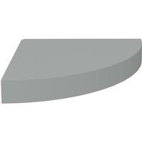 Berkfield Home Floating Corner Shelf Grey 25x25x3.8 cm MDF