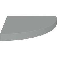 Berkfield Home Floating Corner Shelf Grey 35x35x3.8 cm MDF