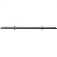 Berkfield Home Floating Shelf Glass 80x20 cm 8 mm in Black
