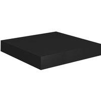 Berkfield Home Floating Wall Shelf Black 23x23.5x3.8 cm MDF