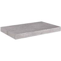 Berkfield Home Floating Wall Shelf Concrete Grey 50x23x3.8 cm MDF