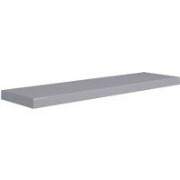 Berkfield Home Floating Wall Shelf Grey 90x23.5x3.8 cm MDF