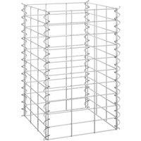 Berkfield Home Gabion Raised Beds 3 pcs 30x30x50 cm Iron in Silver | Size: 30 x 30 x 50 cm
