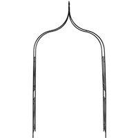 Berkfield Home Garden Arch Dark Green 120x38x258 cm Iron | Size: 120 x 38 x 258 cm
