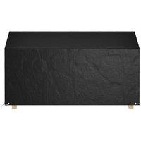 Berkfield Home Garden Bench Covers 2 pcs 12 Eyelets 210x70x70/88 cm Polyethylene in Black