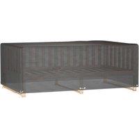 Berkfield Home Garden Furniture Cover 12 Eyelets 213x132x75 cm Rectangular in Black | Size: 213 x 132 x 75 cm