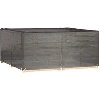 Berkfield Home Garden Furniture Cover 16 Eyelets 205x205x90 cm Square in Black | Size: 205 x 205 x 90 cm