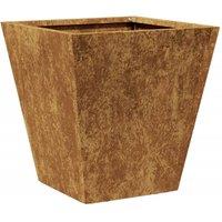 Berkfield Home Garden Planter 30x30x30 cm Corten Steel in Brown | Size: 30 x 30 x 30 cm