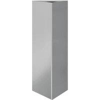 Berkfield Home Garden Planter Triangular 30x26x75 cm Galvanized Steel in Silver | Size: 30 x 26 x 75 cm