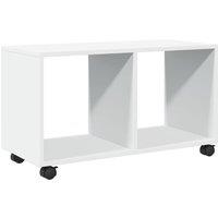 Berkfield Home vidaXL Rolling Cabinet White 72x33x42.5 cm Engineered Wood in White