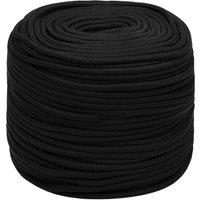Berkfield Home Work Rope Black 8 mm 50 m Polyester