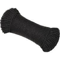 Berkfield Home Work Rope Black 6 mm 50 m Polypropylene