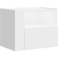 Berkfield Home Wall-mounted Bedside Cabinet White 45x30x35 cm | Size: 45 x 30 x 35 cm