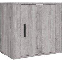 Berkfield Home Wall-mounted Bedside Cabinet Grey Sonoma 50x30x47 cm | Size: 50 x 30 x 47 cm