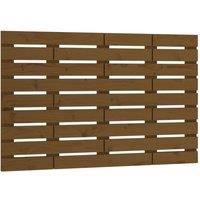 Berkfield Home Wall Headboard Honey Brown 106x3x63 cm Solid Wood Pine | Size: 106 x 3 x 63 cm