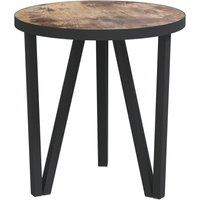 Berkfield Home Tea Table Black & Yellow 35 cm MDF in Brown