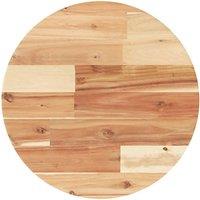 Berkfield Home Table Top Round 40x4 cm Solid Wood Acacia in Brown | Size: 40x4 cm