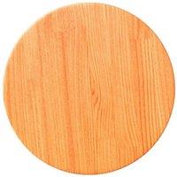Berkfield Home Table Top Round Wax Brown 30x2.5 cm Solid Wood Pine | Size: 30x2.5 cm