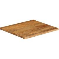 Berkfield Home Table Top Live Edge 40x40x2.5 cm Solid Wood Mango in Brown
