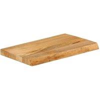 Berkfield Home Table Top Live Edge 40x30x3.8 cm Solid Wood Mango in Brown